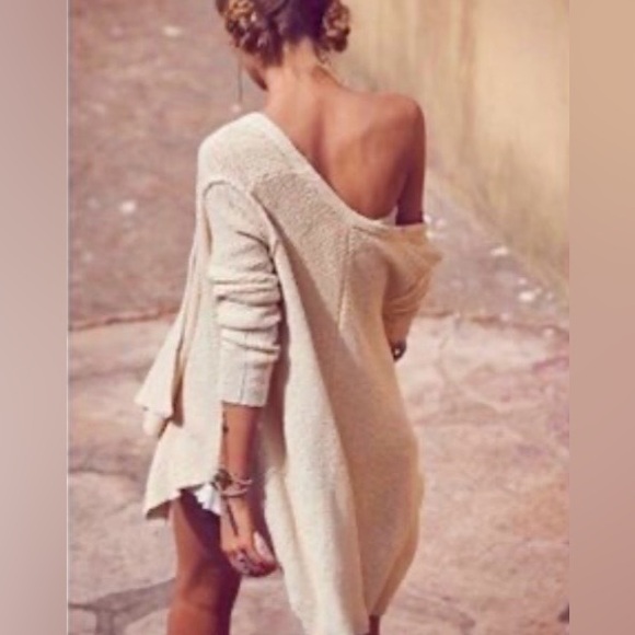 Free People Shark Bite Cardigan Sweater Size S - Picture 5 of 9